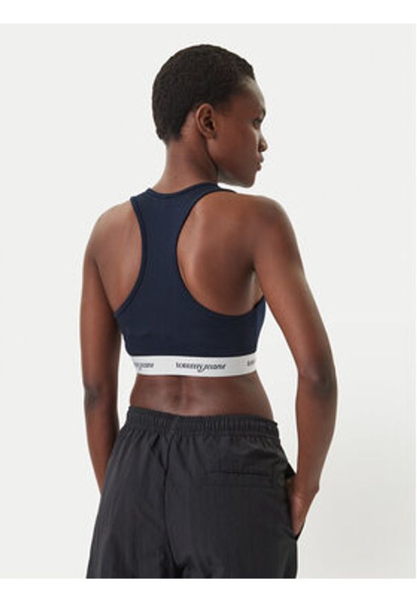 Tommy Jeans Biustonosz top DW0DW22762 Granatowy. Kolor: niebieski. Materiał: wiskoza