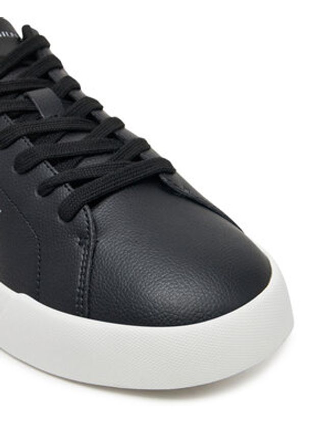 TOMMY HILFIGER - Tommy Hilfiger Sneakersy Th Court Lth Detail Ess FM0FM05367 Czarny. Kolor: czarny. Materiał: skóra