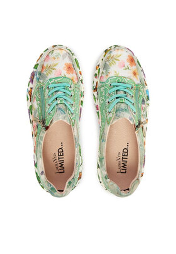 Laura Vita Sneakersy Sodao 51 Zielony. Kolor: zielony. Materiał: skóra