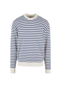 Bluza z okrągłym dekoltem w paski Urban Classics. Kolor: niebieski, turkusowy, biały, wielokolorowy. Materiał: bawełna. Wzór: paski #1