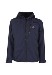 ATHLETA - Męska Kurtka Softshell Athl DPT w Nocnej Niebieskiej XL. Kolor: niebieski. Materiał: elastan, poliester. Sport: turystyka piesza