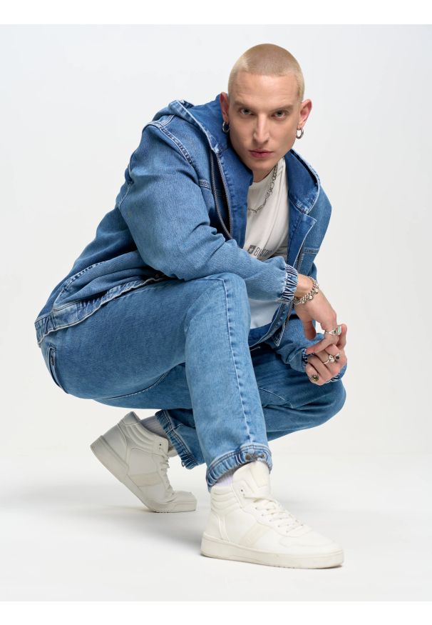 Big-Star - Jeansy męskie loose niebieskie Willu 319. Kolor: niebieski. Sezon: lato. Styl: klasyczny, retro, wakacyjny