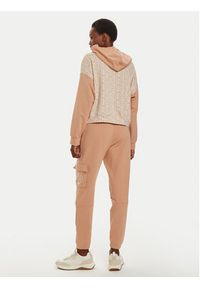 DKNY Dres YI70018 Beżowy Regular Fit. Kolor: beżowy. Materiał: bawełna, syntetyk #5