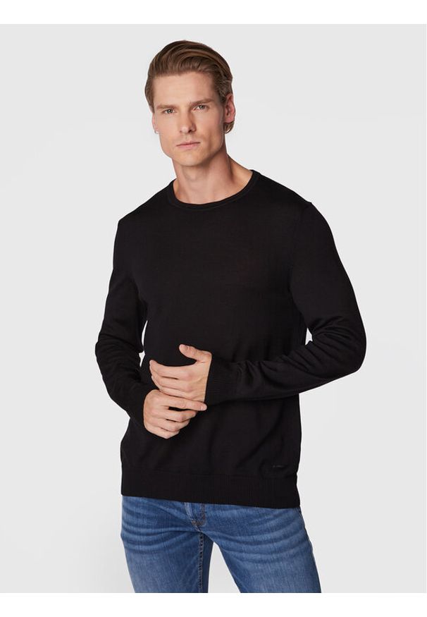 JOOP! Sweter 17 Jk-01Denny 30033516 Czarny Regular Fit. Kolor: czarny. Materiał: wełna