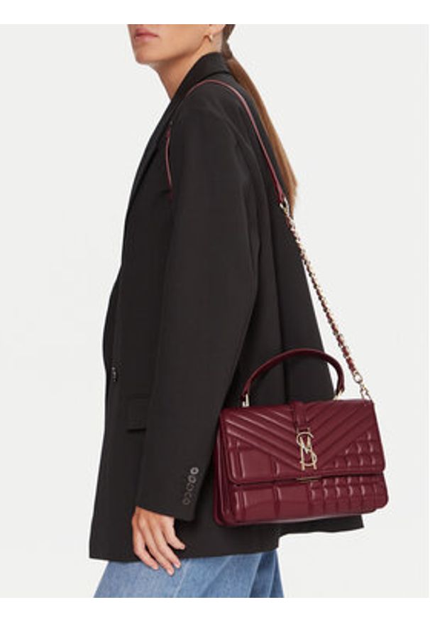 Steve Madden Torebka Bplais SM13001817 Bordowy. Kolor: czerwony. Materiał: skórzane