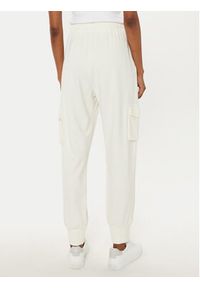 Liu Jo Spodnie dresowe TA5043 JS182 Écru Regular Fit. Kolor: kremowy. Materiał: wiskoza #4