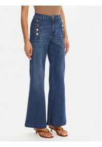 ViCOLO Jeansy DD5078 Niebieski Wide Leg. Kolor: niebieski