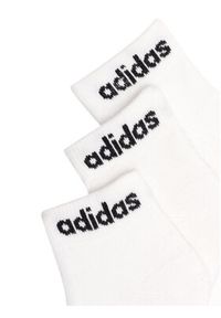 Adidas - adidas Zestaw 3 par niskich skarpet unisex HT3457 3-PACK Biały. Kolor: biały. Materiał: materiał