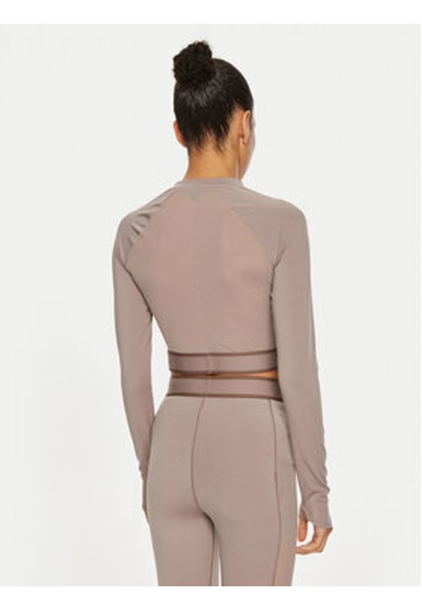 Calvin Klein Performance Koszulka techniczna 00GWF4K204 Beżowy Slim Fit. Kolor: beżowy. Materiał: syntetyk