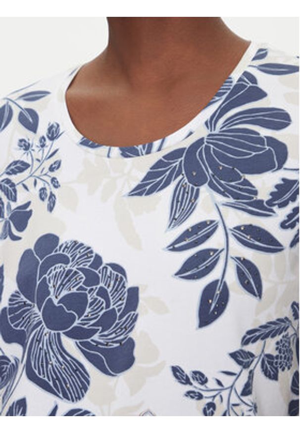 Olsen T-Shirt 11105108 Niebieski Regular Fit. Kolor: niebieski. Materiał: bawełna