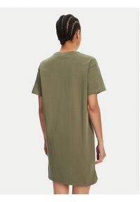 Hunter Sukienka codzienna Carron HARW0055251 Khaki Regular Fit. Okazja: na co dzień. Kolor: brązowy. Materiał: bawełna. Typ sukienki: proste. Styl: casual