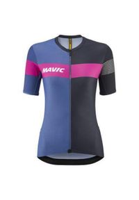 MAVIC - Damska koszulka z krótkim rękawem Mavic Ksyrium Pro. Kolor: wielokolorowy, niebieski, fioletowy, brązowy. Długość rękawa: krótki rękaw. Długość: krótkie. Sport: kolarstwo #1
