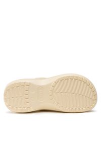 Crocs Klapki Crocs Classic Platform Shimmer Clog 208590 Beżowy. Kolor: beżowy. Obcas: na platformie #3