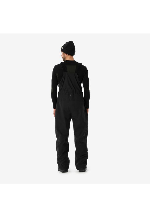 DREAMSCAPE - Spodnie snowboardowe ogrodniczki męskie Dreamscape SNB BIB 900. Kolor: wielokolorowy, brązowy, czarny. Materiał: materiał, puch. Sezon: zima. Sport: snowboard