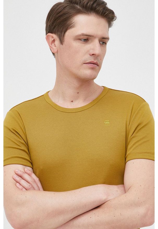 G-Star RAW - G-Star Raw t-shirt bawełniany (2-pack) kolor zielony. Kolor: zielony. Materiał: bawełna. Wzór: gładki