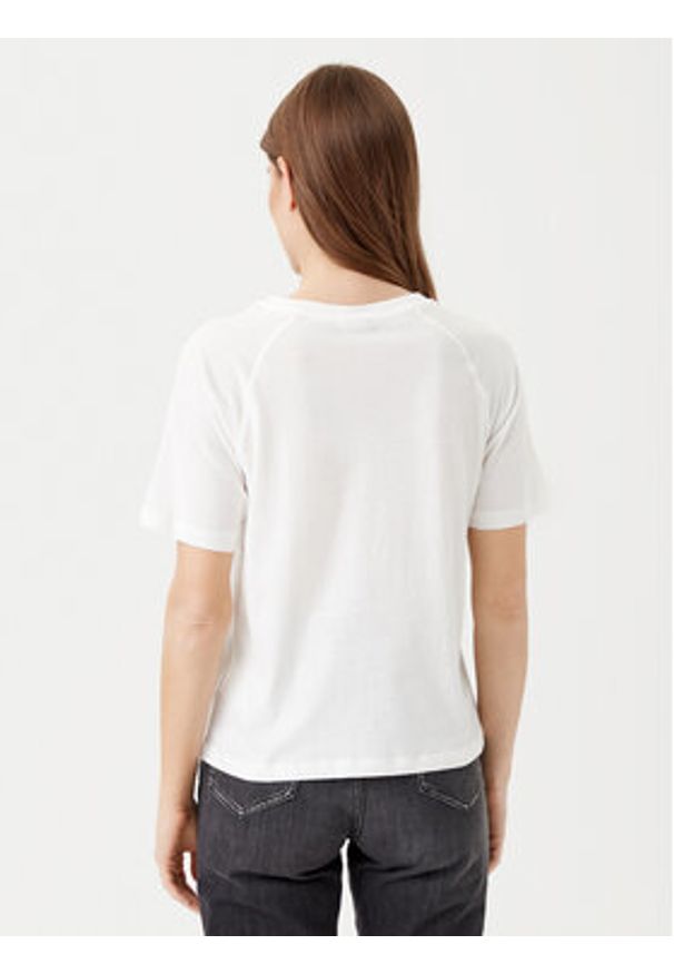 JDY T-Shirt Nina 15342612 Biały Loose Fit. Kolor: biały. Materiał: bawełna