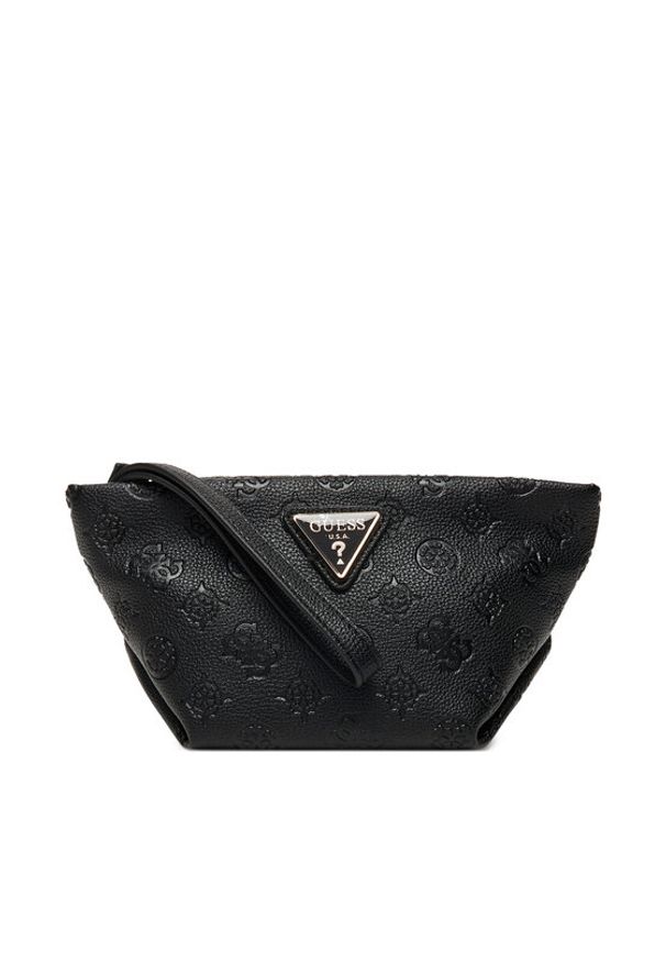 Guess Kosmetyczka Helina Travel TWDP96 40005 Czarny. Kolor: czarny. Materiał: skóra