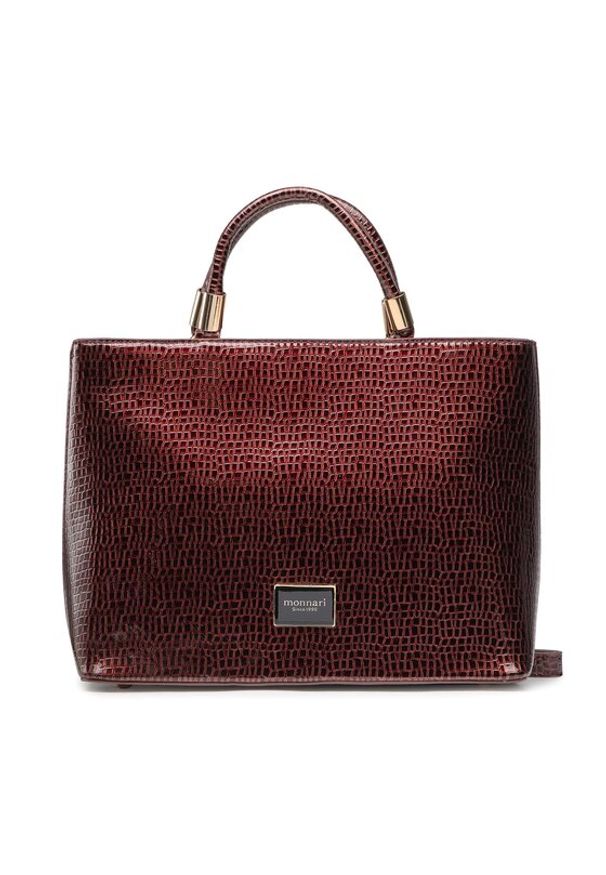 Monnari Torebka BAG0550-005 Bordowy. Kolor: czerwony. Materiał: skórzane