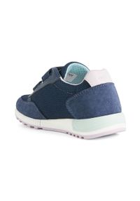 Geox buty dziecięce kolor granatowy. Nosek buta: okrągły. Zapięcie: rzepy. Kolor: niebieski. Materiał: guma #3