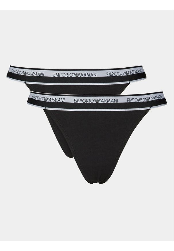 Emporio Armani Underwear Komplet stringów 164522 4R227 00020 Czarny. Kolor: czarny. Materiał: bawełna