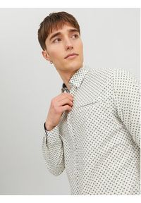 Jack & Jones - Jack&Jones Koszula 12235969 Biały Slim Fit. Kolor: biały. Materiał: bawełna #4