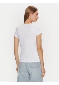 Calvin Klein T-Shirt K20K208049 Biały Slim Fit. Kolor: biały. Materiał: bawełna