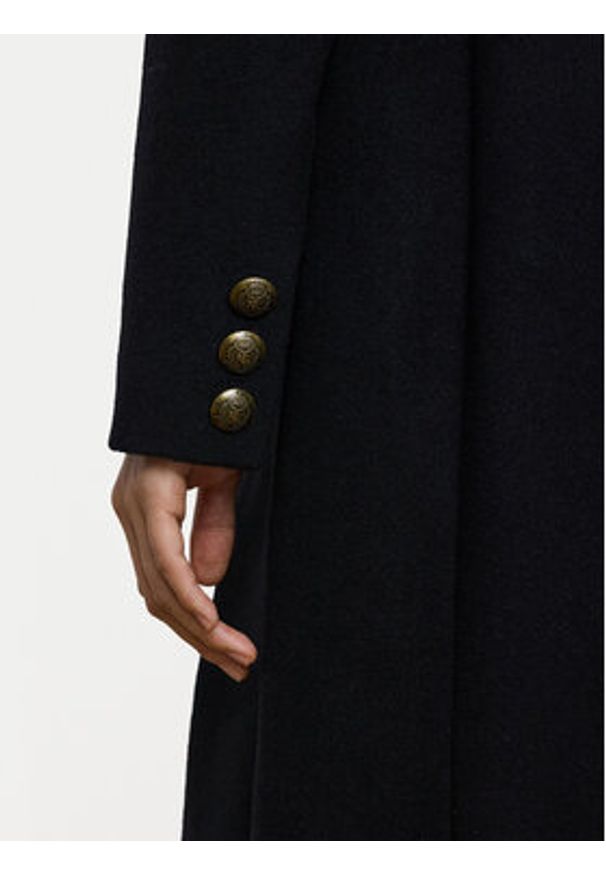 Lauren Ralph Lauren - LAUREN RALPH LAUREN Płaszcz wełniany 297958509001 Czarny Regular Fit. Kolor: czarny. Materiał: wełna