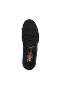 skechers - Męskie BOUNDER 2.0 EMERGED Slip-On Czarny / Biały. Zapięcie: bez zapięcia. Kolor: biały, wielokolorowy, czarny. Materiał: materiał, poliester. Sport: turystyka piesza