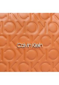 Calvin Klein Plecak Ck Must Campus Backpack Embossed K60K610173 Brązowy. Kolor: brązowy. Materiał: skóra #3