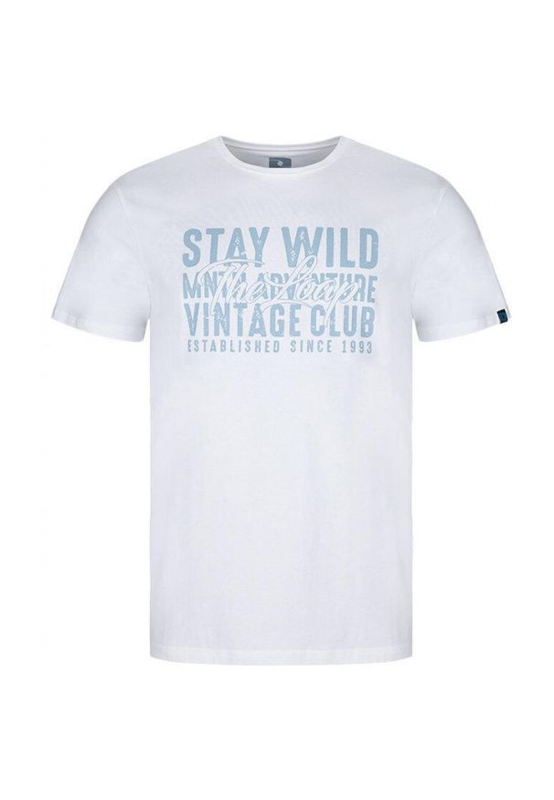 Lowa - T-shirt LOAP Alder męski, M – 98% bawełna. Typ kołnierza: polo. Kolor: wielokolorowy. Materiał: bawełna. Wzór: nadruk. Styl: elegancki