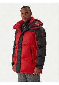 Hugo Kurtka puchowa Melmus2341 50495811 Czerwony Regular Fit. Kolor: czerwony. Materiał: satyna, syntetyk #1