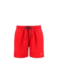 Kąpielówki męskie Puma Mid Shorts. Kolor: czerwony. Materiał: poliester