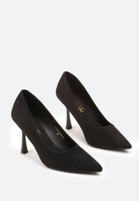 Born2be - Czarne Szpilki Vices ze Skórzaną Wkładką Afurriva. Okazja: na co dzień. Kolor: czarny. Materiał: skóra. Obcas: na szpilce. Styl: casual, elegancki #5