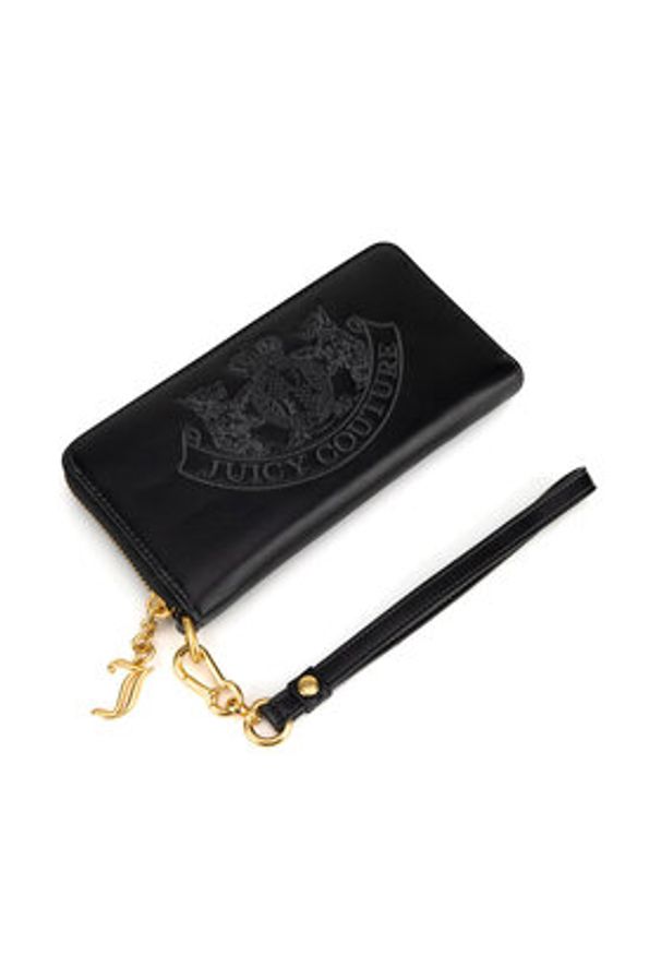 Juicy Couture Duży Portfel Damski BIJXT8652WVP Czarny. Kolor: czarny