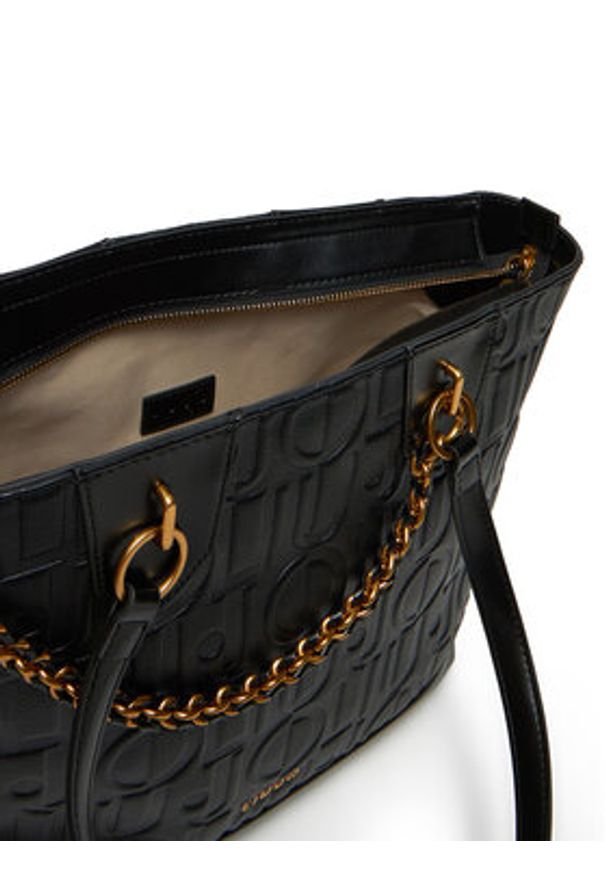 Liu Jo Torebka Ecs M Tote AA5197 E0538 Czarny. Kolor: czarny. Materiał: skórzane
