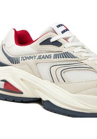 Tommy Jeans Sneakersy Confortable Runner EM0EM01416 Beżowy. Kolor: beżowy. Materiał: materiał