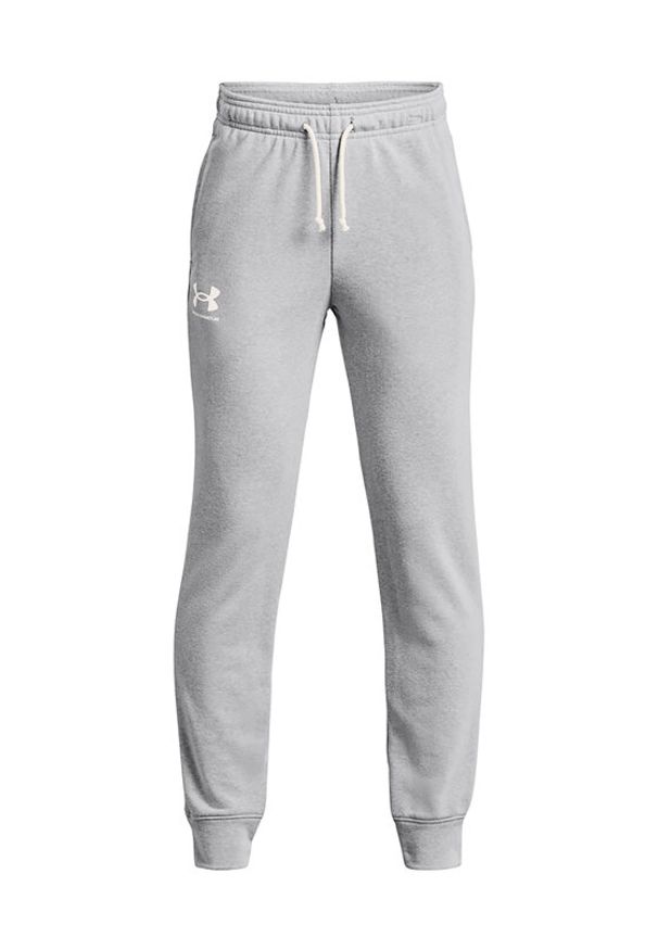 Under Armour Spodnie dresowe UA Rival Terry Jogger 1377254 Szary Regular Fit. Kolor: szary. Materiał: dresówka