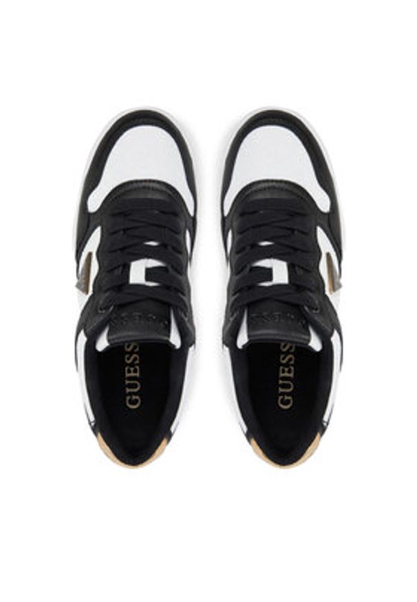 Guess Sneakersy FLJMI6 FAL12 Czarny. Kolor: czarny. Materiał: skóra
