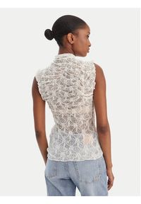 Vero Moda Bluzka Lisa 10337963 Biały Tight Fit. Kolor: biały. Materiał: syntetyk #2