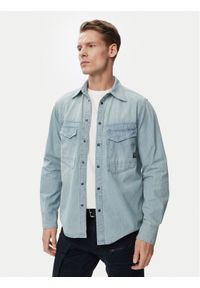 G-Star RAW - G-Star Raw Koszula jeansowa Dakota D23006-E356 Niebieski Regular Fit. Kolor: niebieski. Materiał: bawełna #1