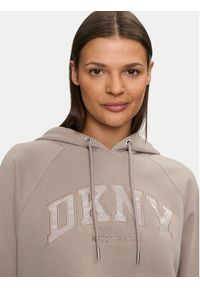 DKNY Sport Bluza DP4T9811 Beżowy Regular Fit. Kolor: beżowy. Materiał: bawełna. Styl: sportowy #5