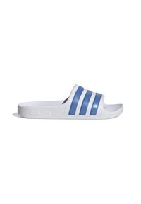 Adidas - Kapcie dla dzieci adidas Adilette Aqua. Kolor: biały. Styl: sportowy