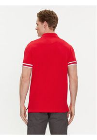 TOMMY HILFIGER - Tommy Hilfiger Polo Monotype MW0MW34737 Czerwony Slim Fit. Typ kołnierza: polo. Kolor: czerwony. Materiał: bawełna #2