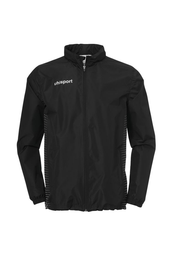 UHLSPORT - Dziecięca kurtka wodoodporna Uhlsport Score. Kolor: czarny, biały, wielokolorowy. Materiał: materiał. Sport: piłka nożna