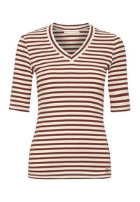 InWear T-Shirt Dagnaiw Striped V 30107270 Kolorowy Slim Fit. Materiał: bawełna. Wzór: kolorowy #5