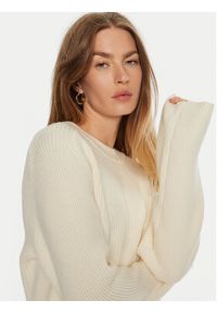 MICHAEL Michael Kors Sweter MF460YPF2G Écru Relaxed Fit. Materiał: wełna