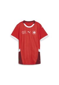 Puma - Damska, domowa koszulka reprezentacji Szwajcarii w piłce nożnej 2024 PUMA. Kolor: czerwony. Sport: piłka nożna