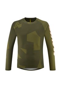 MAVIC - Dżersej z długim rękawem Mavic Deemax. Kolor: wielokolorowy, zielony, brązowy. Materiał: jersey. Długość rękawa: długi rękaw. Długość: długie. Sport: kolarstwo #1