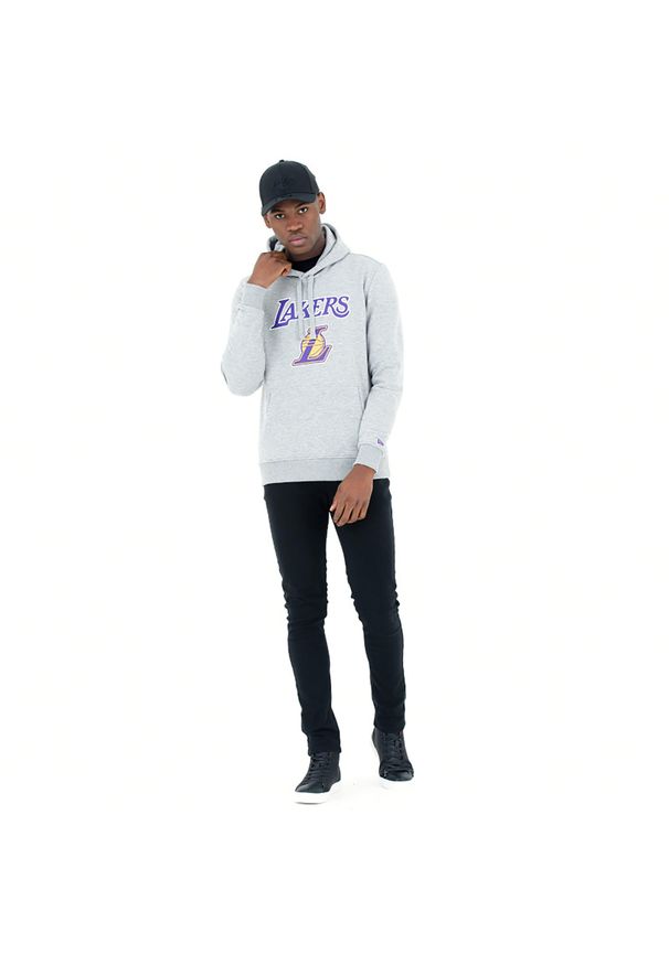 Bluza do koszykówki New Era NBA Los Angeles Lakers. Materiał: bawełna, poliester. Sport: koszykówka