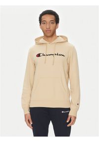 Champion Bluza 220726 Beżowy Regular Fit. Kolor: beżowy. Materiał: bawełna, syntetyk
